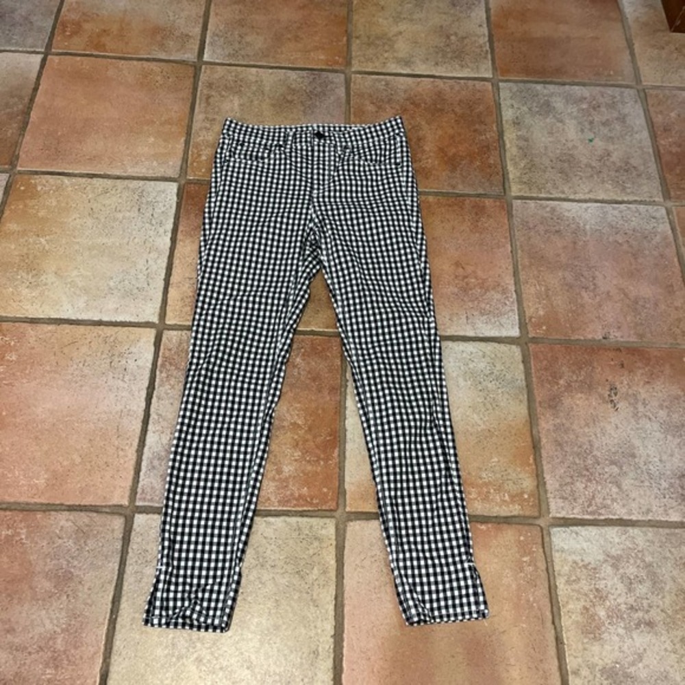 Rag & Bone 10” Capri gingham check pant - Picture 2 of 8